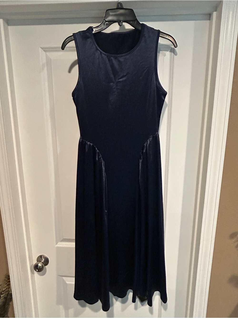 Zaful Sleeveless Navy Midi Dress